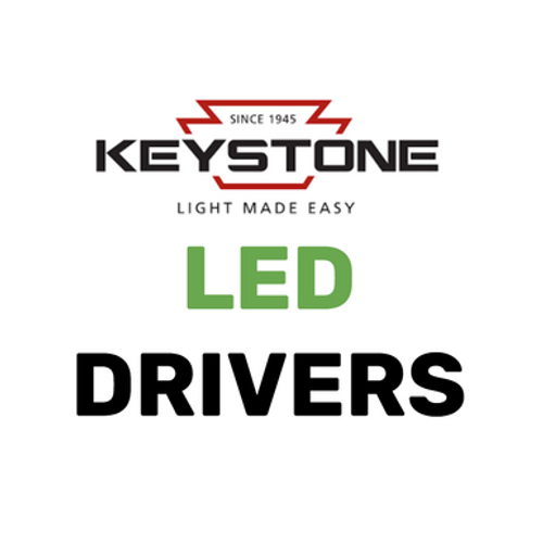 Keystone Tech KTLD-24-1-24V-AK1 LED Driver, Speed Dial, 24W Max, 24V Output, 120, KTLD-24-1-24V-AK1 or Keystone