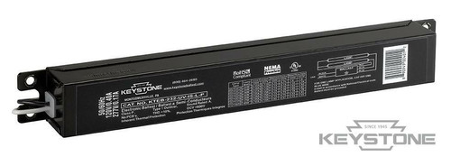 Keystone Tech KTEB-232-UV-IS-L-P Flourescent Ballast, T8, Instant Start, High Efficiency, CEE Approved, 2 Lite F17/25/32 T8, NEMA Premium, Reduced Output, 120-277v, KTEB-232-UV-IS-L-P or Keystone Keystone Tech KTEB-232-UV-IS-L-P Flourescent Ballast, T8, Instant Start, High Efficiency, CEE Approved, 2 Lite F17/25/32 T8, NEMA Premium, Reduced Output, 120-277v, KTEB-232-UV-IS-L-P or Keystone