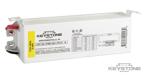 Keystone Tech KTEB-126-1-TP-LC Flourescent Ballast, Residential Use Only, 26W CFL, Metal Case, 120v, KTEB-126-1-TP-LC or Keystone