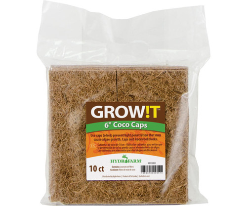 Hydrofarm AD113002 GROWT Coco Caps, 6, pack of 10 AD113002 or GROWT