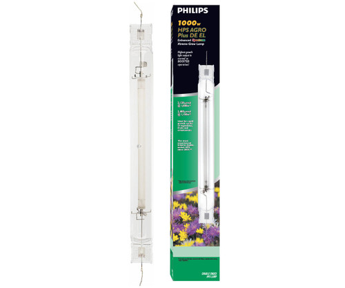 Hydrofarm BUSD1DEP Philips AGRO Plus Double-Ended High Pressure Sodium HPS Lamp, 1000W BUSD1DEP or Philips