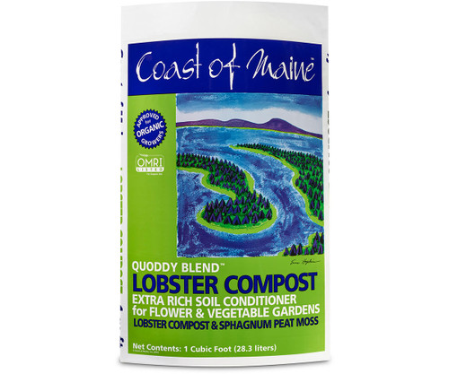 Hydrofarm CMQBLC1 Coast of Maine Quoddy Blend Lobster Compost, 1 cu ft CMQBLC1 or Coast of Maine