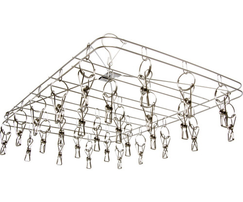 Hydrofarm DR28HANG STACKT 28 Clip Stainless Steel Drying Rack DR28HANG or STACKT
