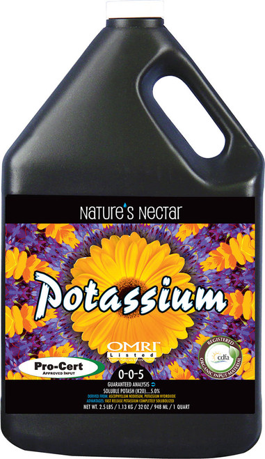 Hydrofarm EH3020 Natures Nectar Potassium 0-0-5, 1 gal EH3020 or Natures Nectar / Higrocorp