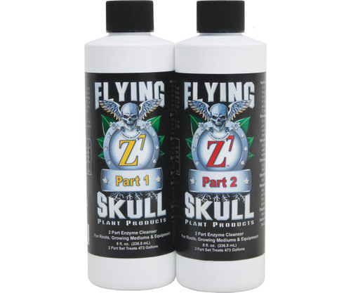 Hydrofarm FSMI010 Flying Skull Z7 Enzyme Cleanser, 8 oz part 1 and 2 FSMI010 or Flying Skull