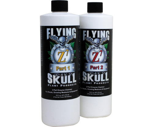 Hydrofarm FSMI011 Flying Skull Z7 Enzyme Cleanser, 16 oz part 1 and 2 FSMI011 or Flying Skull