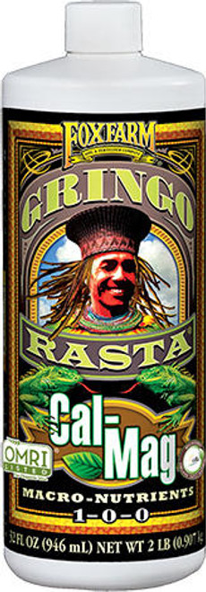 Hydrofarm FX14291 FoxFarm Gringo Rastaandreg; Cal-Mag Liquid, 1 qt FX14291 or FoxFarm