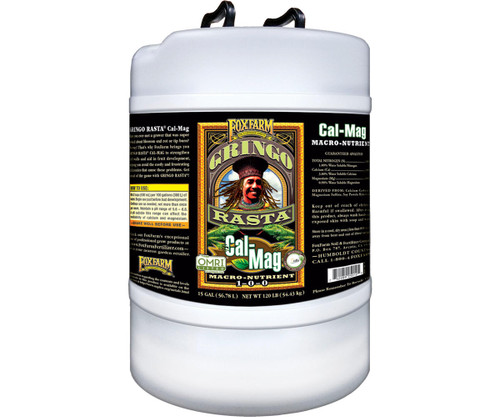 Hydrofarm FX14298 FoxFarm Gringo Rastaandreg; Cal-Mag Liquid, 15 gal FX14298 or FoxFarm