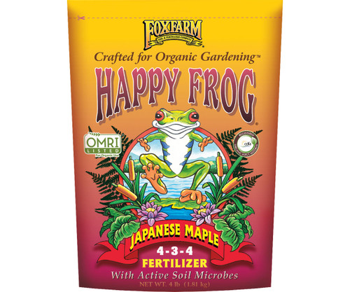 Hydrofarm FX14660 FoxFarm Happy Frogandreg; Japanese Maple Fertilizer, 4 lb bag FX14660 or FoxFarm