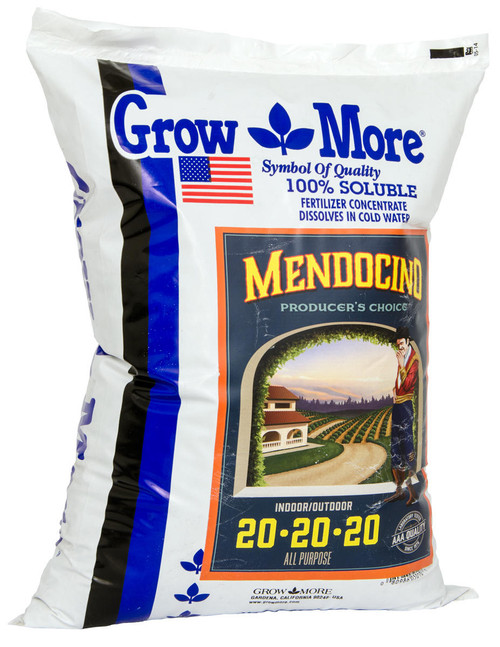 Hydrofarm GR58141 Grow More Mendo Soluble 20-20-20, 25 lbs GR58141 or Grow More