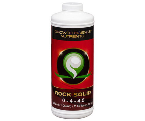 Hydrofarm GSCRSQ Growth Science Nutrients Rock Solid, 1 qt GSCRSQ or Growth Science