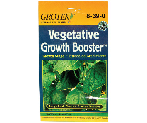 Hydrofarm GTGB20G Vegetative Growth Booster, 20 g GTGB20G or Grotek