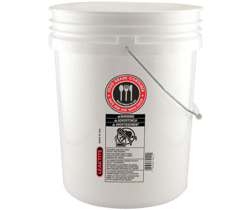 Hydrofarm HG5GFOOD Hydrofarm White Bucket, Food Safe, 5 gal HG5GFOOD or Hydrofarm