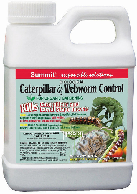 Hydrofarm HGBCWC Summit Chemical Bio Caterpillar and Webworm Control, 16 oz HGBCWC or Summit Chemical Company