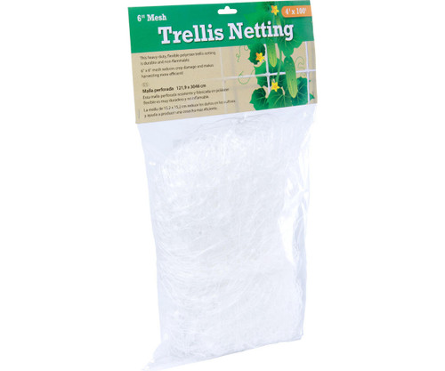 Hydrofarm HGN1004 Trellis Netting 6 Mesh, non-woven, 4 x 100 HGN1004 or Hydrofarm