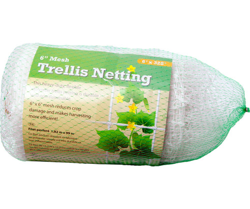 Hydrofarm HGN3286 Trellis Netting 6 Mesh, non-woven, 6 x 328 HGN3286 or Hydrofarm