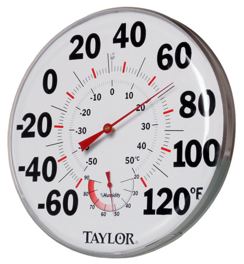 Hydrofarm HGTHG 12andquot; Temperature/Humidity Gauge HGTHG or Taylor Precision Products