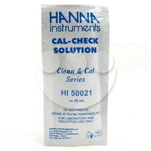 Hydrofarm HI50021 Hanna Cal Check Solution, case of 25 HI50021 or Hanna Instruments