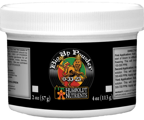 Hydrofarm HNBUP404 Humboldt Nutrients Big Up Powder, 4 oz HNBUP404 or Humboldt Nutrients