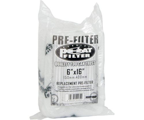 Hydrofarm IGSPF166PF Phat Pre-Filter, 6 x 16 IGSPF166PF or Phat