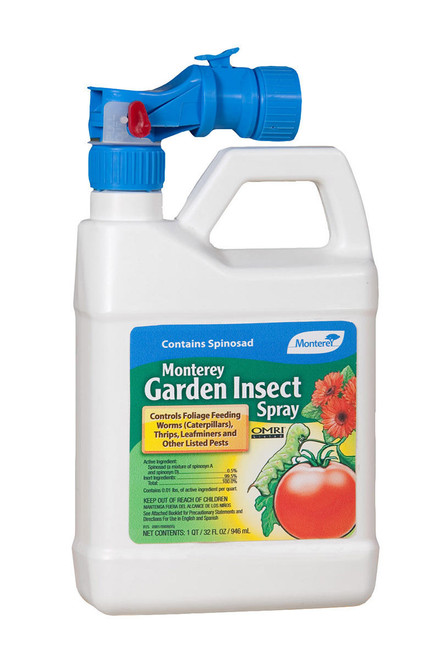 Hydrofarm MBR5011 Monterey Garden Insect Spray RTS, 1 qt MBR5011 or Monterey Lawn and Garden Products