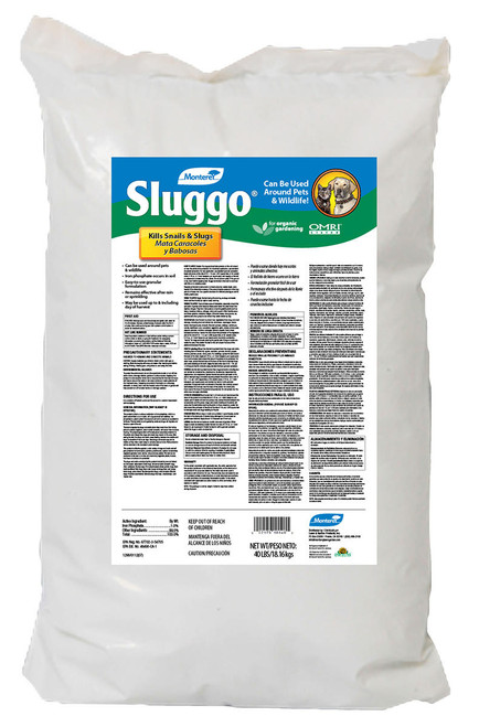 Hydrofarm MBR5019 Monterey Garden Sluggo Iron Phosphate, 40 lbs MBR5019 or Monterey Lawn and Garden Products