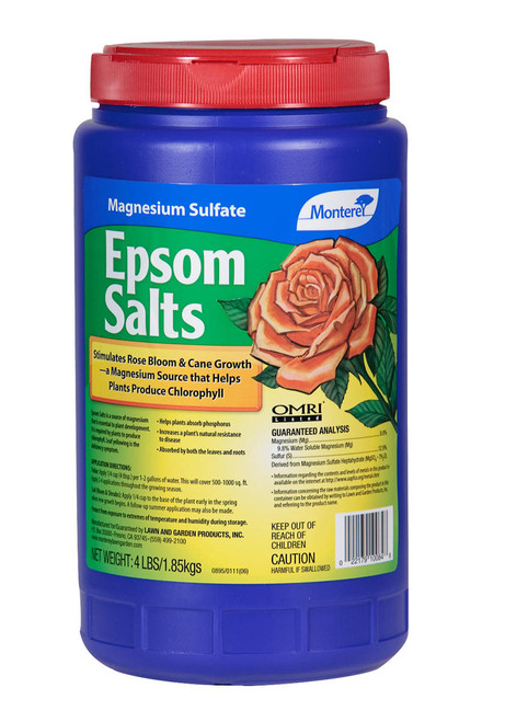 Hydrofarm MBR5025 Monterey Epsom Salts, 4 lbs MBR5025 or Monterey Lawn and Garden Products