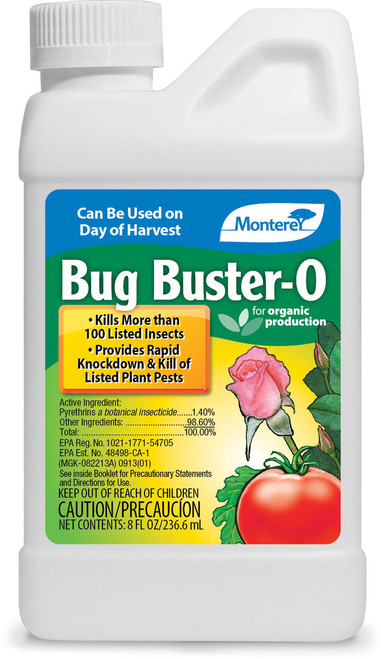 Hydrofarm MBR5034 Monterey Garden Bug Buster-O, 8 oz MBR5034 or Monterey Lawn and Garden Products