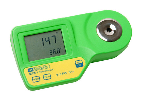 Hydrofarm MIMA871 Milwaukee Instruments MA871 Digital Brix Refractometer, Range 0-85percent MIMA871 or Milwaukee Instruments