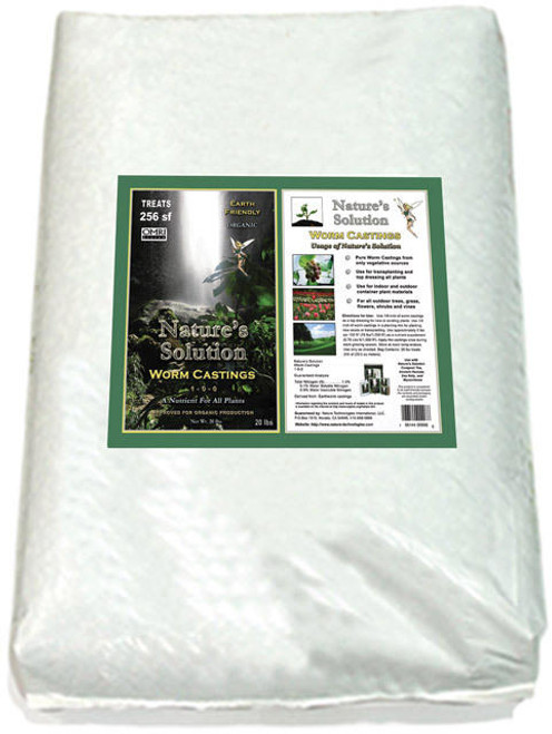 Hydrofarm NTWC20 Natures Solution Organic Worm Castings, 20 lbs NTWC20 or Natures Solution