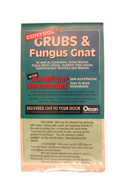 Hydrofarm ORBN Orcon Beneficial Nematodes Mail-Back, pack of 5 ORBN or Orcon