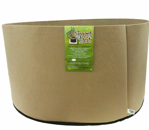 Hydrofarm RCT100S Smart Pot, Tan, 100 gal, 50 x 12 Squat RCT100S or Smart Pot