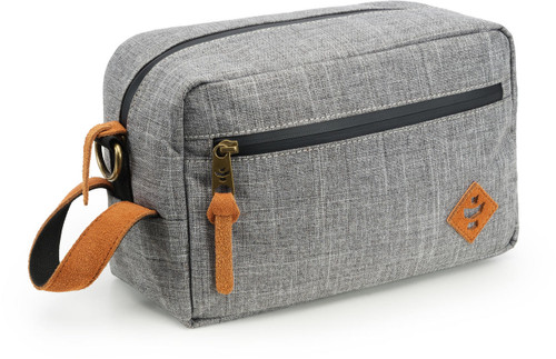 Hydrofarm RV80020 Revelry Supply The Stowaway Toiletry Kit, Crosshatch Grey RV80020 or Revelry Supply