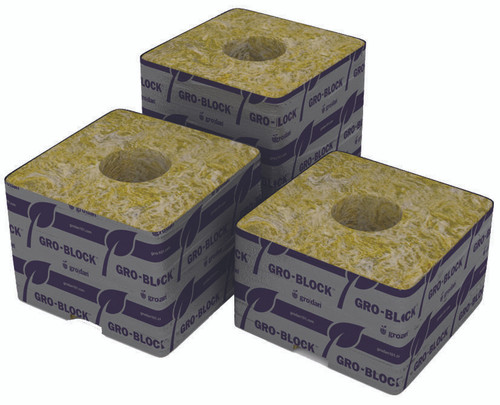 Hydrofarm RWDM5.6 Grodan Delta 5.6 Block, 3 x 3 x 4, case of 256 RWDM5.6 or Grodan