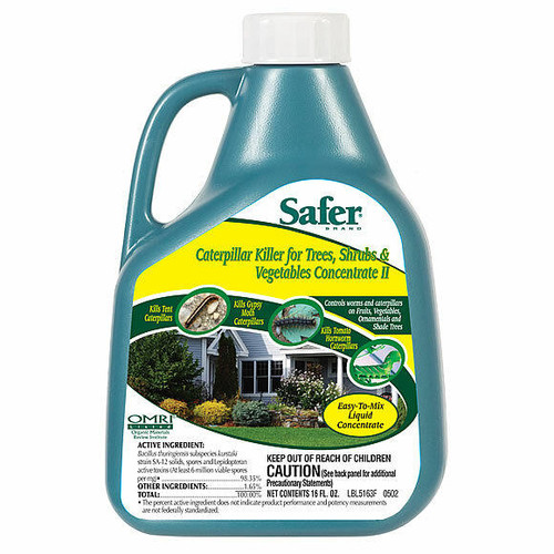 Hydrofarm SF5163 Safer Caterpillar Killer Concentrate With Bt, 16 oz SF5163 or Safer