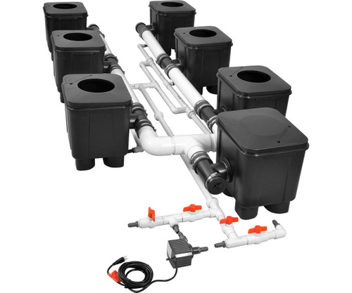 Hydrofarm SLUSYS103 Slucket 10 Site Posiflow Complete System, 3 Center - A Hydrofarm Exclusive SLUSYS103 or Slucket