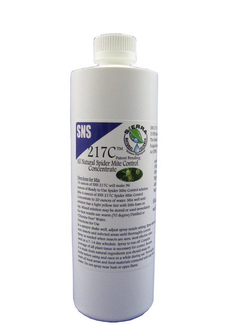 Hydrofarm SN217C16OZ SNS 217C Mite Control Concentrate, 16 oz SN217C16OZ or Sierra Natural Science