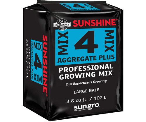 Hydrofarm SUGRMIX4 SunGro Horticulture Sunshine Mix #4, 3.8 cu ft compressed SUGRMIX4 or Sungro/Sunshine Advanced