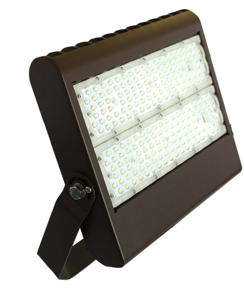 LED HIGH LUMEN LF3 FLOOD LIGHT SERIES Die-cast aluminum with powder coat finish 70,000 hours With snap-on & bolt mounting options for one-person  | LF3-HL-100W-40K-TR | Options Available: Battery Backup, Photocell, Fixture Color, Motion Sensor | West