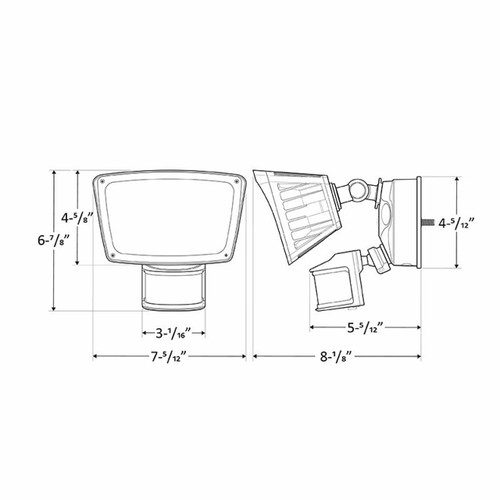 Westgate SL-28W-50K-BZ-P LED Square Head Security Lights | Westgate at lightingandsupplies.com