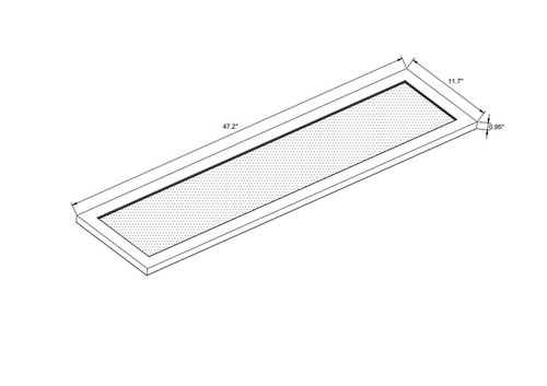 Westgate SPL-4FT-40W-35K-D LED Suspended Up/Down Clear Panel Light, 120-277V | Westgate at lightingandsupplies.com