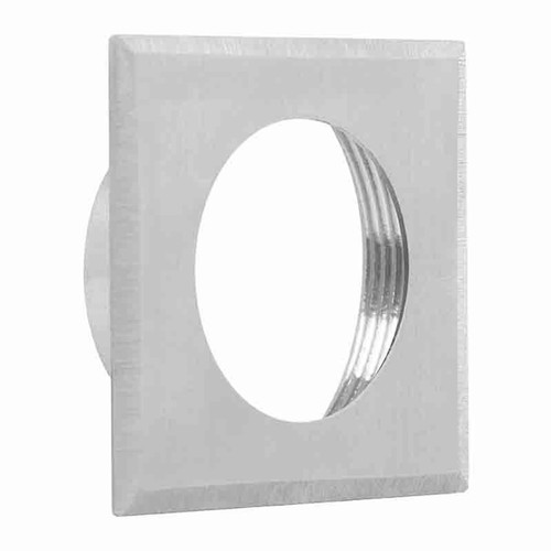 Westgate IGL-3W-TRM-SS-SQR Square Stainless Steel Trim With Round Hole, Brushed | Westgate at lightingandsupplies.com