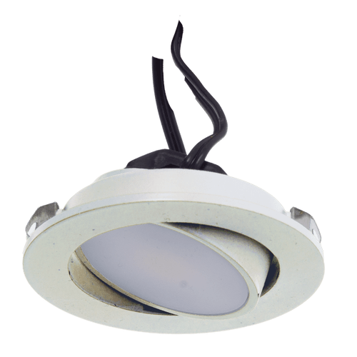 Westgate PL12ADJ-50K-BN 12V Adj. Slim Puck Light, Etl, 5000K, Brushed Nickel | Westgate at lightingandsupplies.com