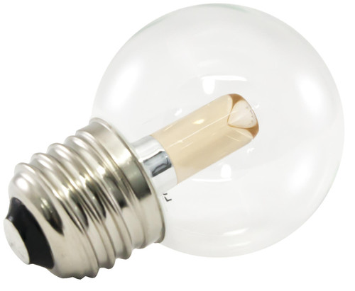 American Lighting PG50-E26-UWW PG50 E26 UWW PREM LED G50 LAMP,TRANSPARENT GLASS,1.4W,120V,E26,2400K UWW,30LM, 70 CRI or 714176571638 or Spherical LED G50 50mm diameter lamps for direct replacement of 10W incandescent versions, saving 86percent in running costs, Multiple color options,