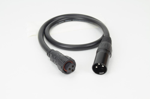 American Lighting RGB-H2-XLR3-PT RGB H2 XLR3 PT 2FT ADAPTOR CORD W FEMALE XLR3 FOR RGB H2 CTRL or 714176009780 or XLR3 adapter; Auxiliary DMX controller cable for RGB H2 CTRL or American Lighting