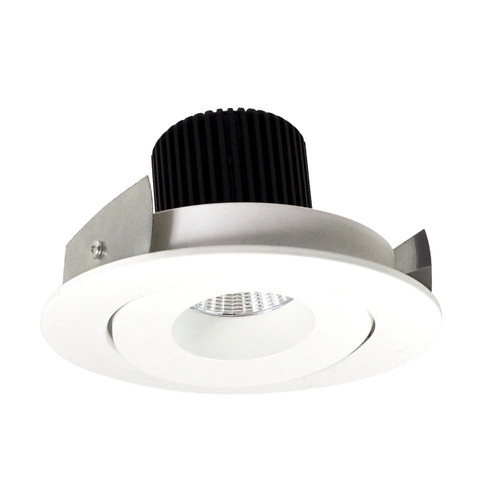 Nora Lighting NIO-4RG50XMPW 4 Iolite Round Surface Gimbal Adjustable Trim, 800lm, 5000K, Matte Powder White or NIO-4RG50XMPW or Product Line LE46 or Nora