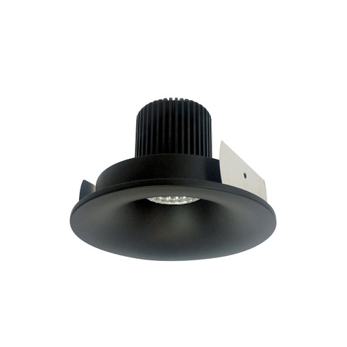 Nora Lighting NIO-4RNB27XBB 4 Iolite Round Bullnose Regress Non-Adjustable Trim, 800lm, 2700K, Black or NIO-4RNB27XBB or Product Line LE46 or Nora