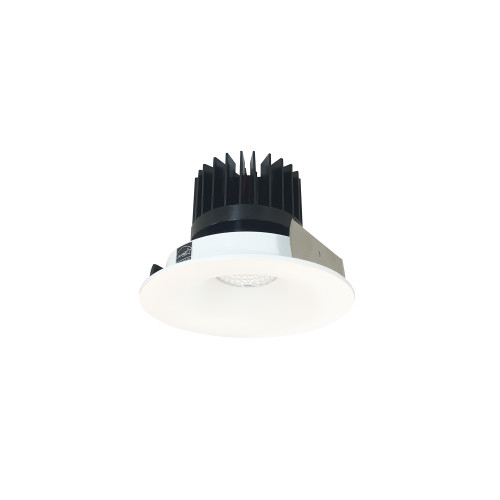 4" Iolite HL Round Bullnose Non-Adjustable Trim, 1500/2000/2500lm, 5000K, Matte Powder White | NIO-4RNB50XMPW/HL | Product Line: LE46 | Nora