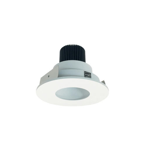 Nora Lighting NIO-4RPH27XMPW 4 Iolite Round Pinhole Non-Adjustable Trim, 800lm, 2700K, Matte Powder White or NIO-4RPH27XMPW or Product Line LE46 or Nora