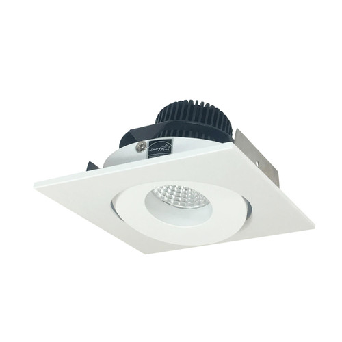 Nora Lighting NIO-4SGCDXMPW 4 Iolite Square Surface Gimbal Adjustable Trim, 800lm, Comfort Dim, Matte Powder White or NIO-4SGCDXMPW or Product Line LE46 or Nora